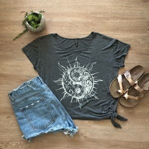 Yin Yang Sun Tie Top